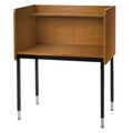 Medium Oak Single-Sided Height Adjustable Study Carrel L313984