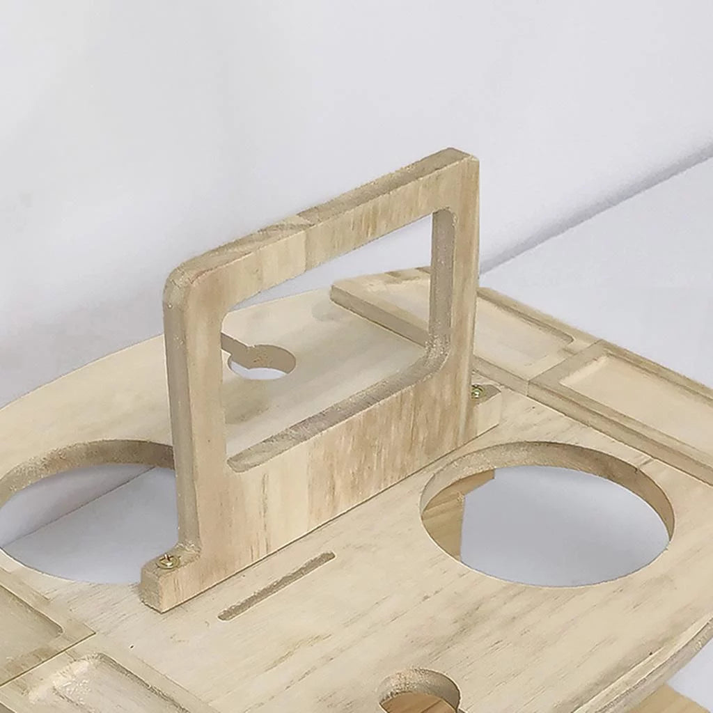 Portable Outdoor Picnic Table with Glass Holder O91193
