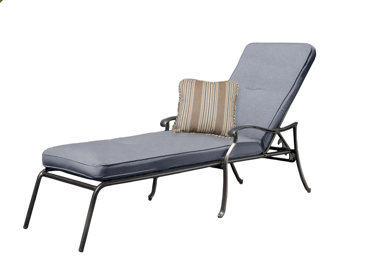 Fossil Gray Chaise Lounge with Cushion I832