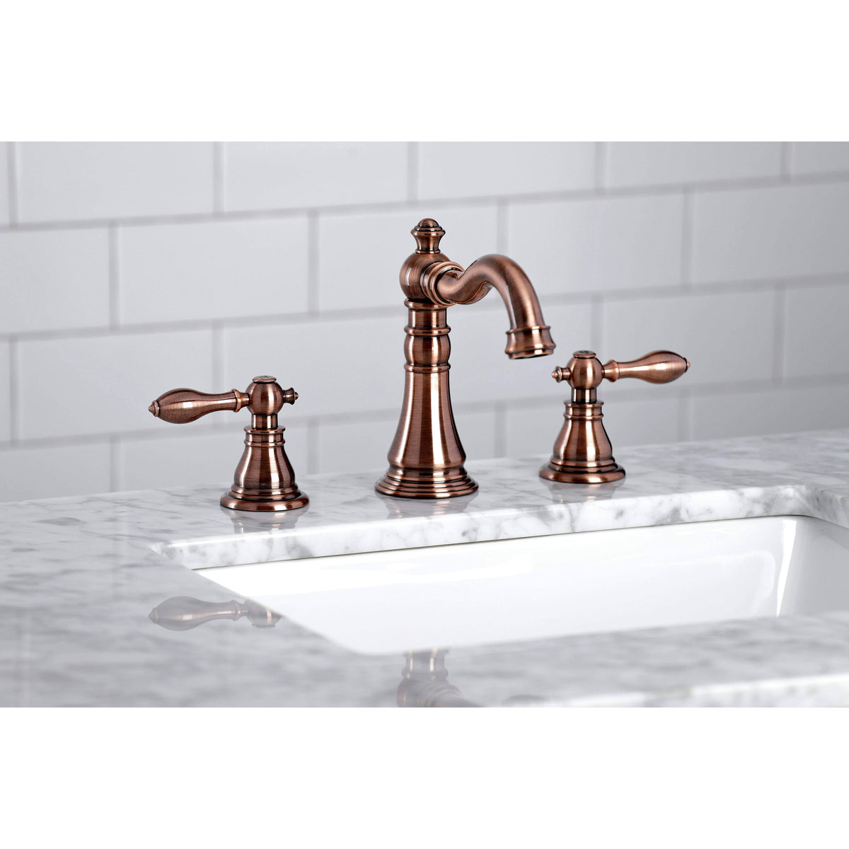 Antique Copper Widespread Bathroom Faucet G6773