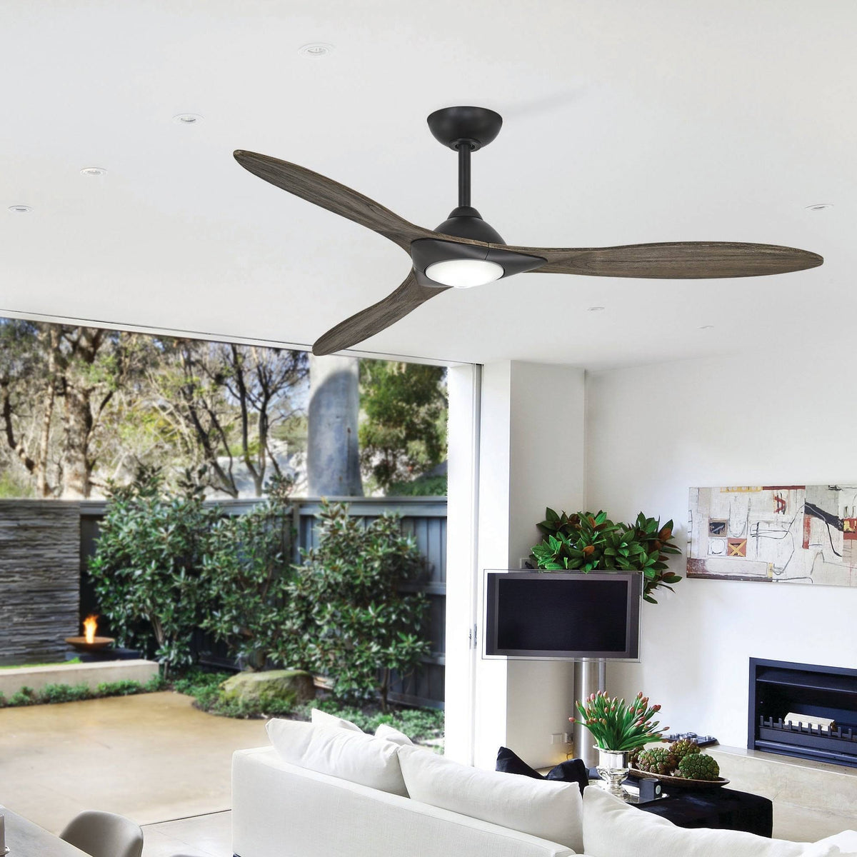 LED 60x22 Ceiling Fan Flat White V400293