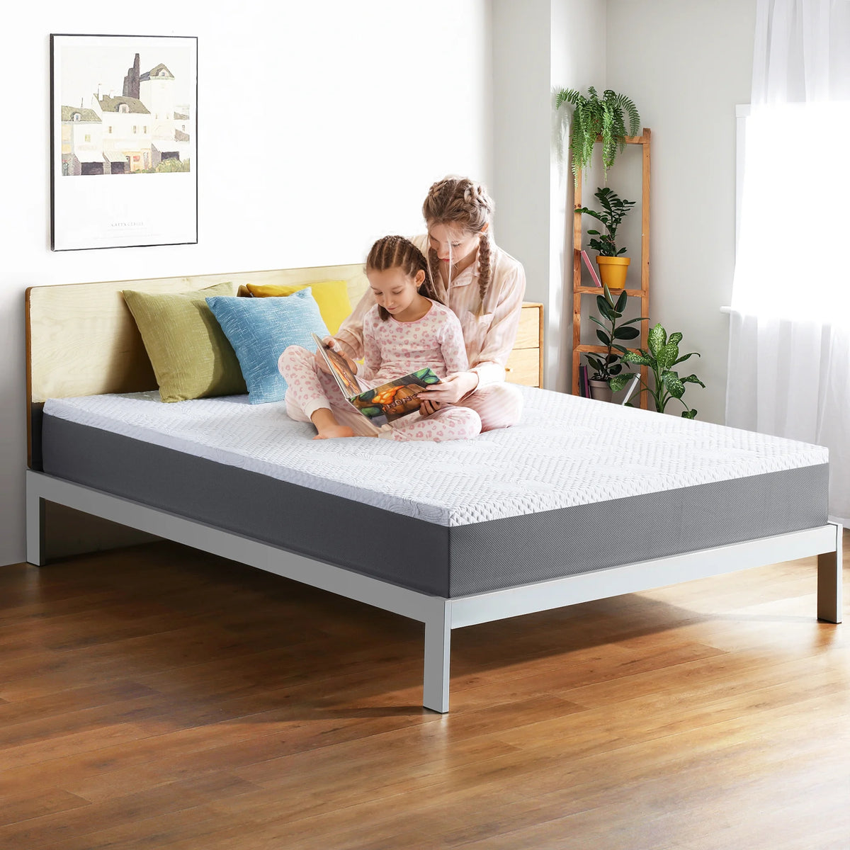10'' Gel Memory Foam Mattress, Twin, Blue M476