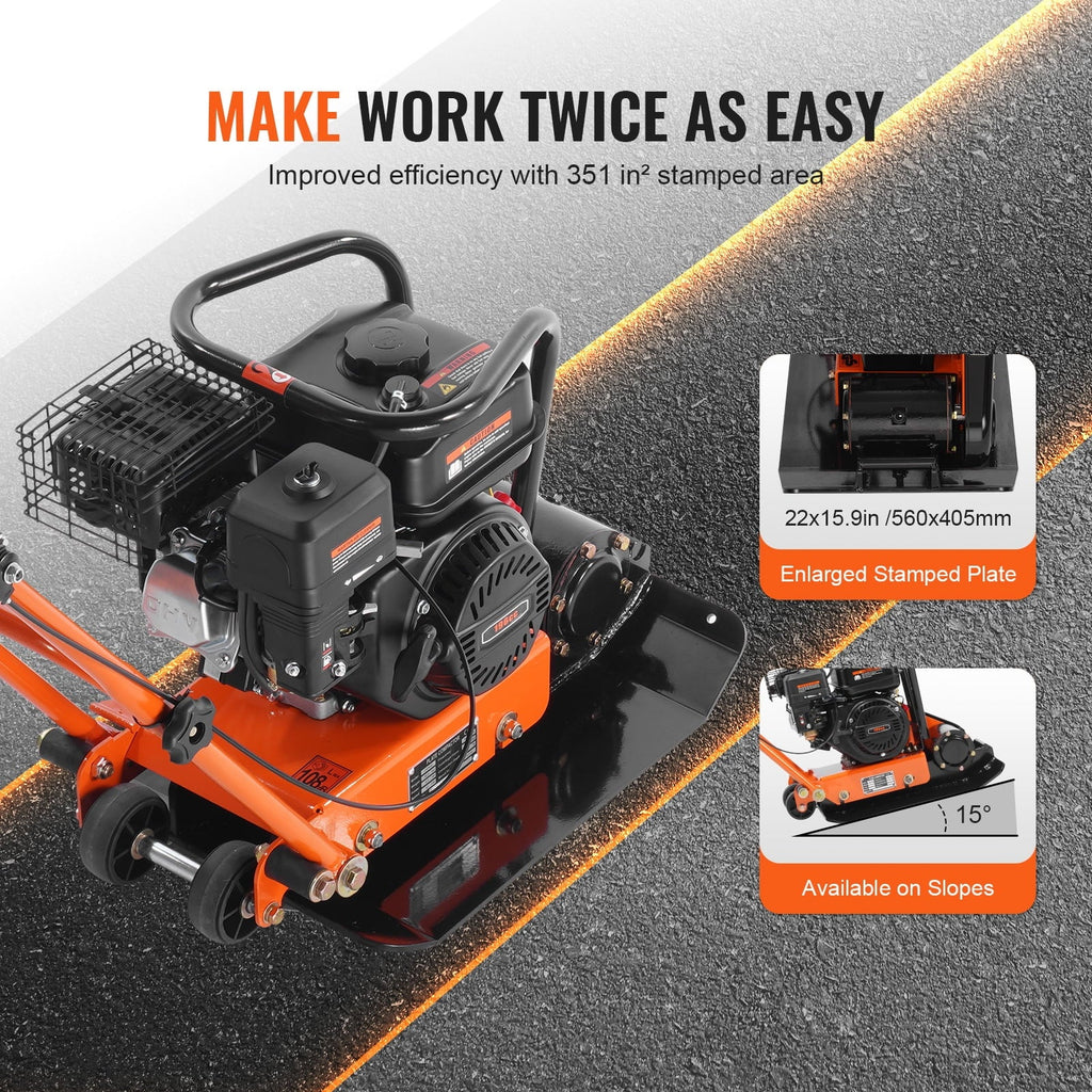 78.5cc Walk-Behind Plate Compactor H239012