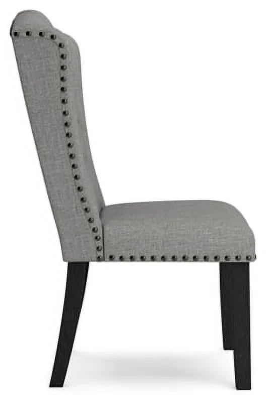 Gray Tufted Upholstered Dining Side Chair, 2 Count I9876