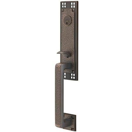 Arts & Crafts Double Cylinder Keyed Entry Handleset Z19106