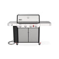 4-Burner Natural Gas Grill in Stainless Steel with Side Burner R694