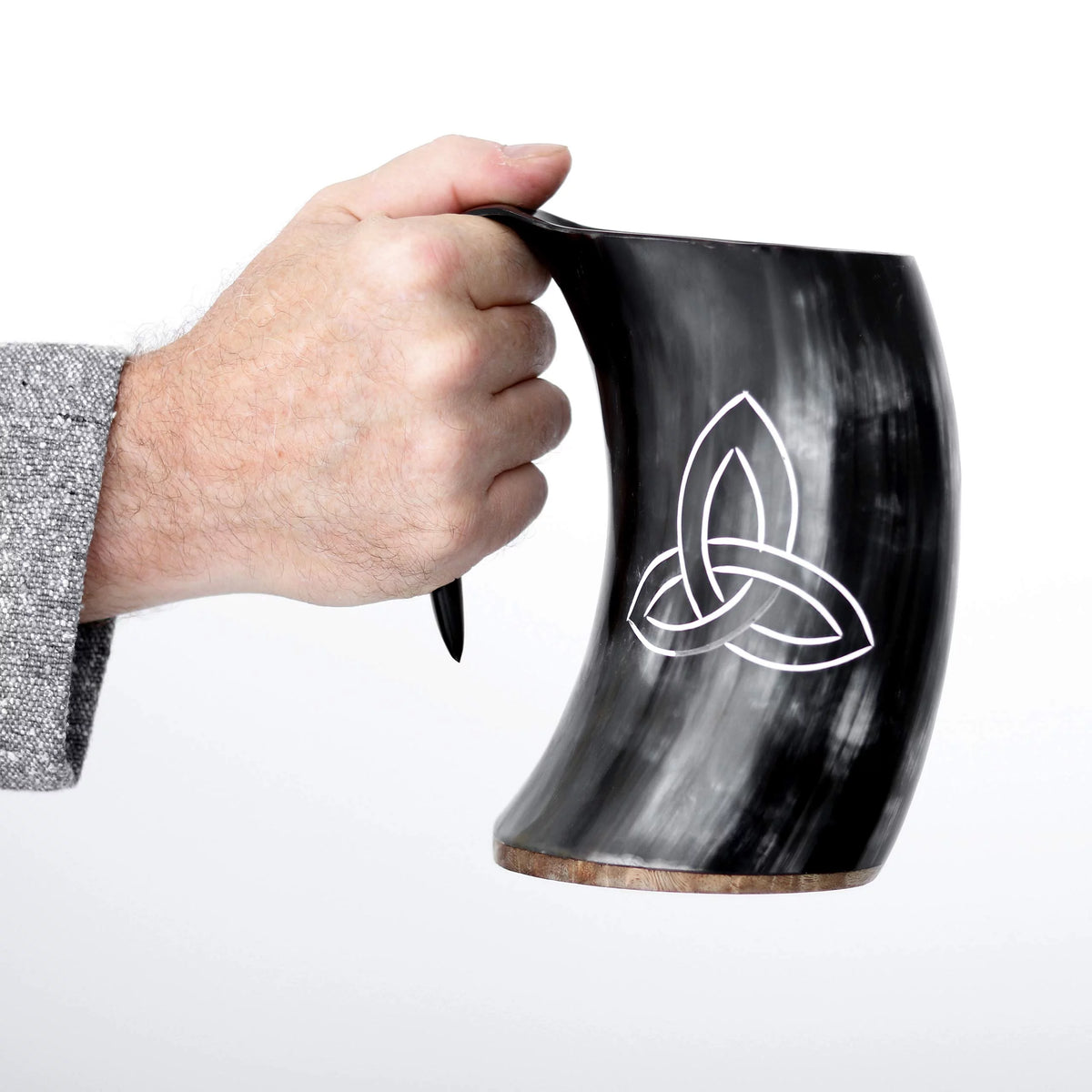 Viking Drinking Tankard with Leather Strap 600 ML Q871