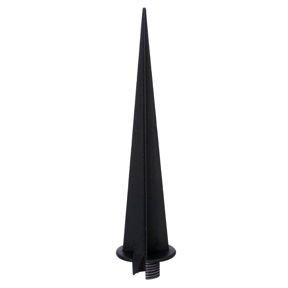 Black Outdoor Integrated LED Round Bollard Path Lights (8-Pack) F3300