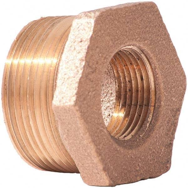 Brass Lead Free Hex Bushing NPT Male x Female Pkg Qty 25 E401902