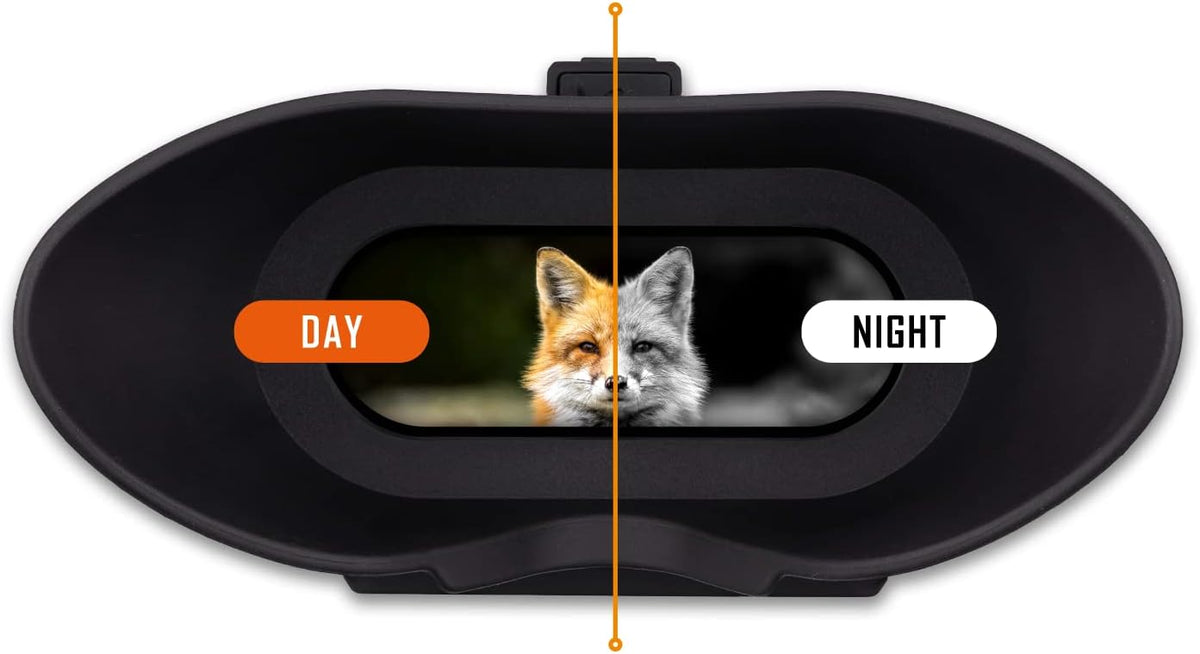 Night Vision Goggles Digital Infrared 1x Magnification 75yd Range Rechargeable Battery O95549