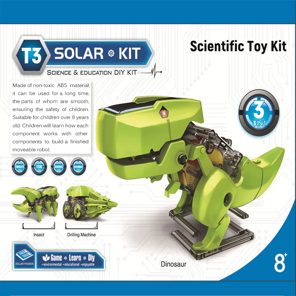 3 in 1 Robot DIY Toy with STEM Science Experiment Y3598