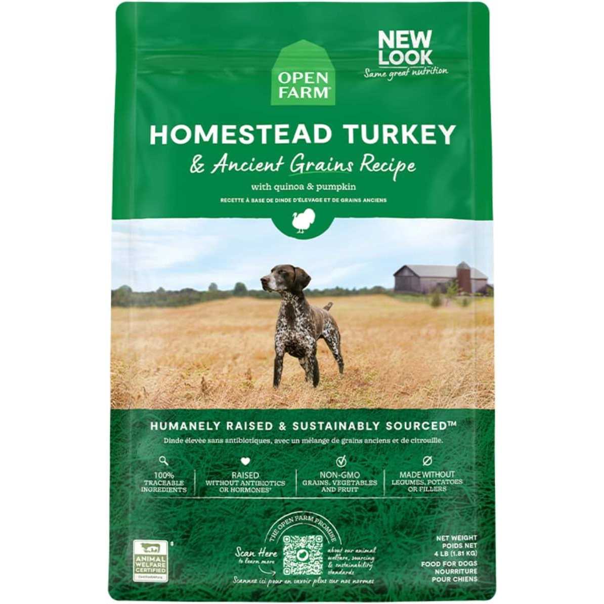 Homestead Turkey Ancient Grains Dry Dog Food R604
