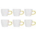 Heat Resistant Glass Cup with Handle 6Pcs Q555