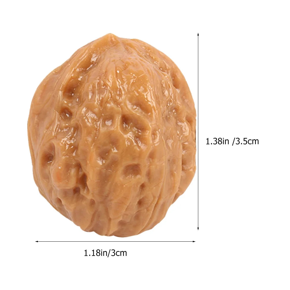 6 Pcs Faux Walnut Artificial Food Models Decorations I63713