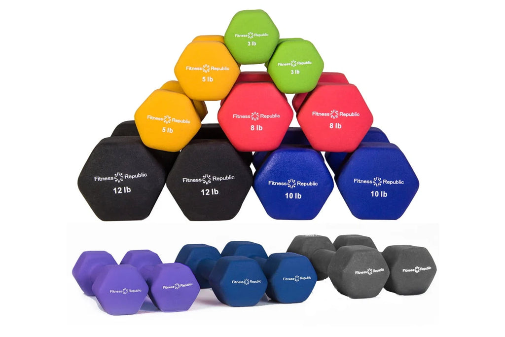 Neoprene Dumbbell Pairs 15lb 17.5lb 20lbs K797039