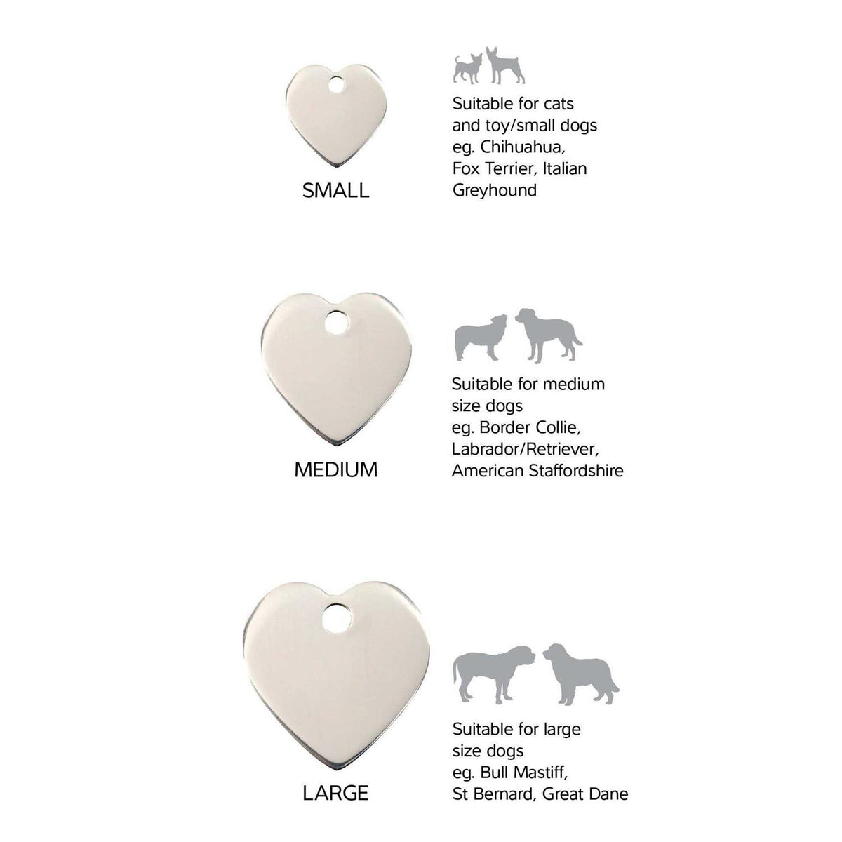 Heart Pet ID Dog Tags E321331