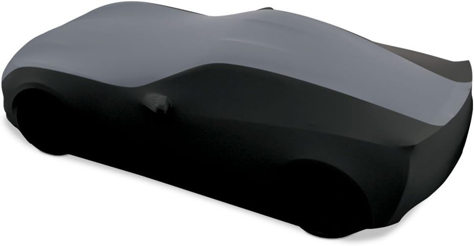 Yellow/Black Stretch Satin Indoor Car Cover Q135