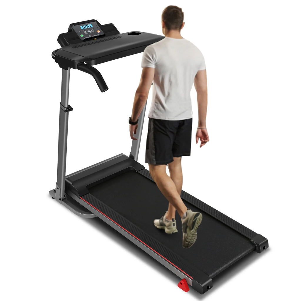 Folding Treadmill with Removable Tabletop and Incline, 2.5 HP, Black P256