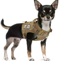 Tactical Dog Training Harness Adjustable MOLLE Vest with Rubber Handle N42960