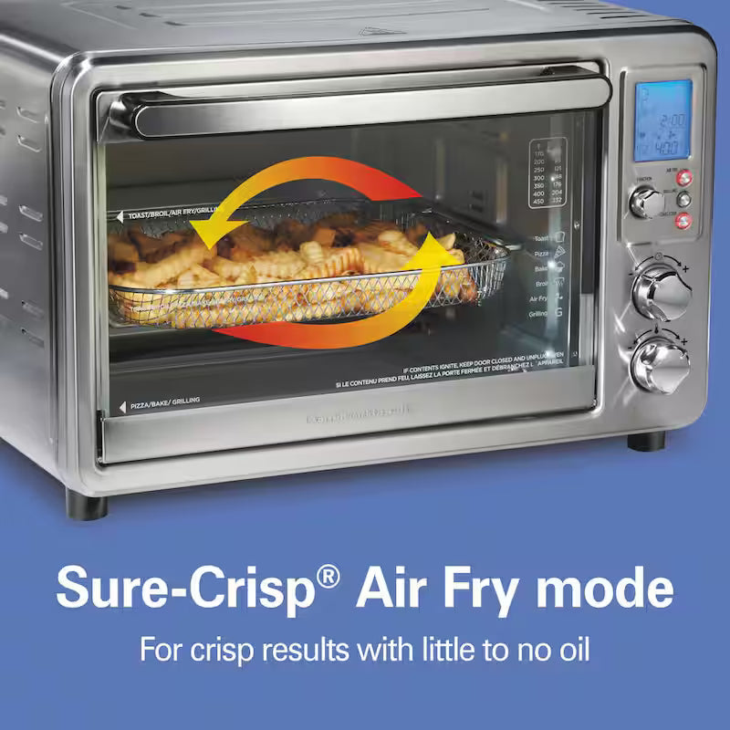 6-Slice Stainless Steel Air Fry Oven with Grill G650338