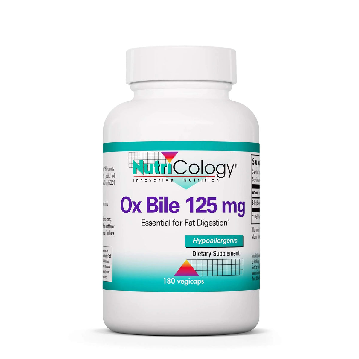 125 mg Ox Bile Supplements 180 Count T56412