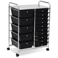 Black 15 Drawer Rolling Storage Cart G547737