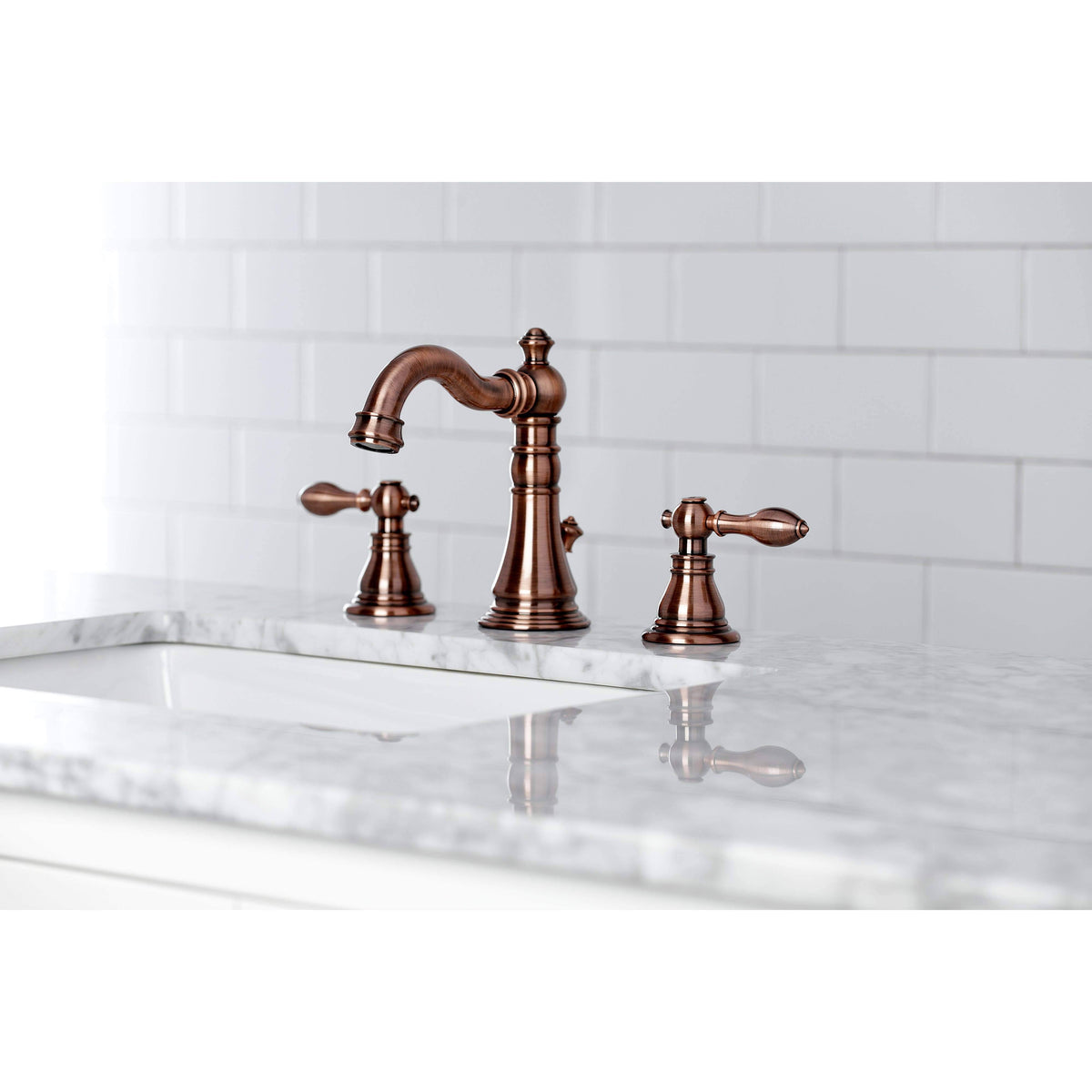 Antique Copper Widespread Bathroom Faucet G6773