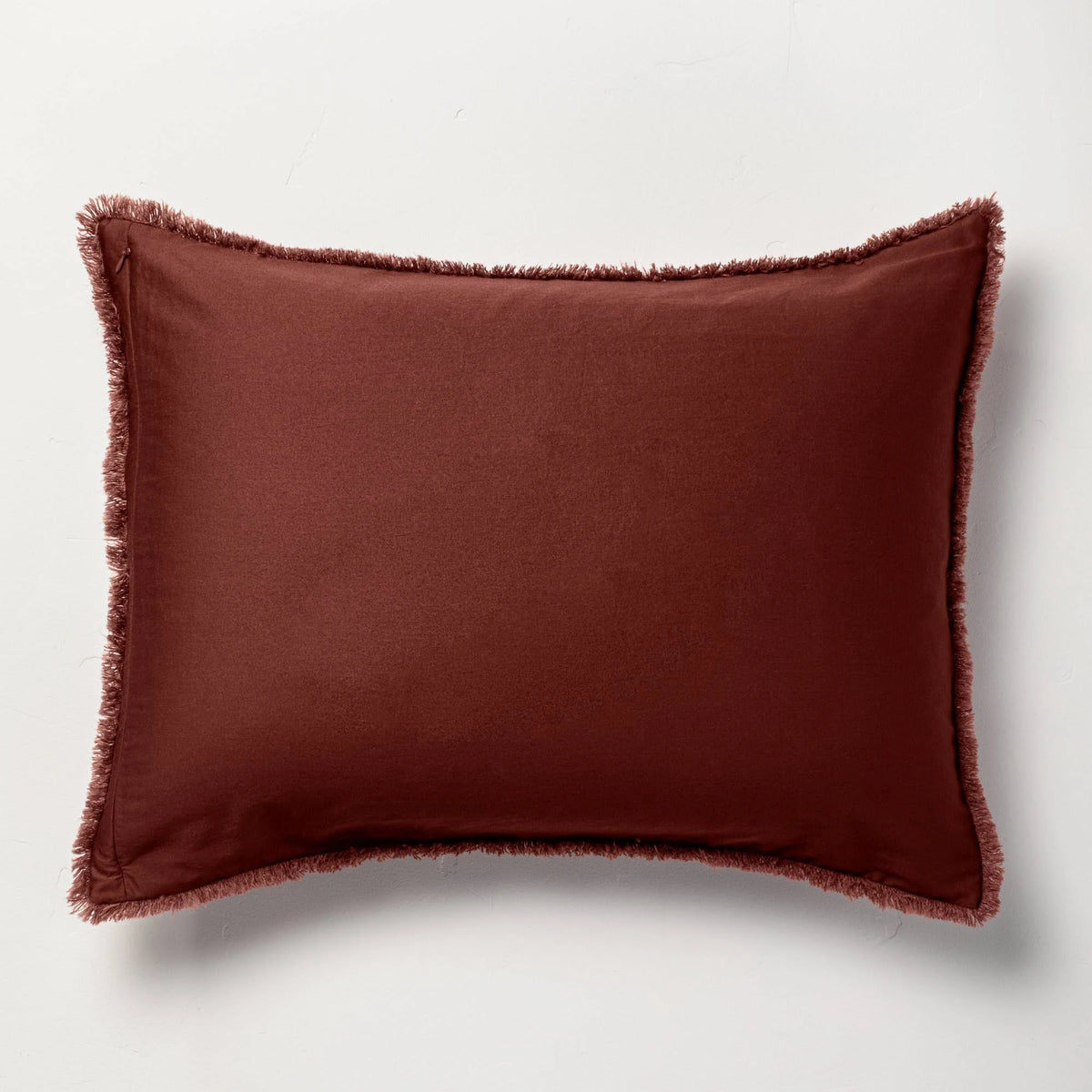 Dark Clay Heavyweight Linen Blend Duvet Cover & Sham Set G68604