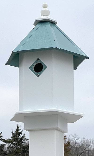 Verdigris Bird House P6782