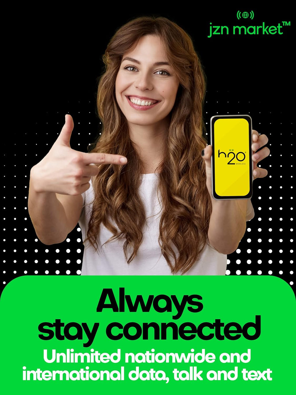 Preloaded Triple-Cut SIM Card with Unlimited Data, 6GB High-Speed 4G LTE/5G Data, 90-Day Plan, Pack of 2 I92756