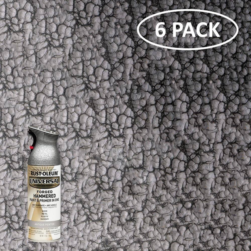 12-oz Antique Pewter Forged Hammered Spray Paint (6 Pack) G694
