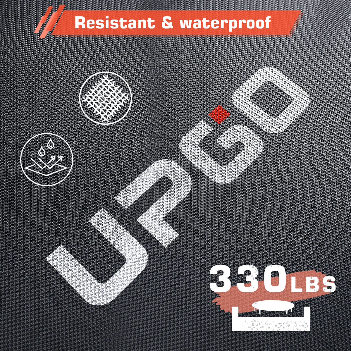 40 Foldable Fitness Trampoline with Adjustable Foam Handle R357