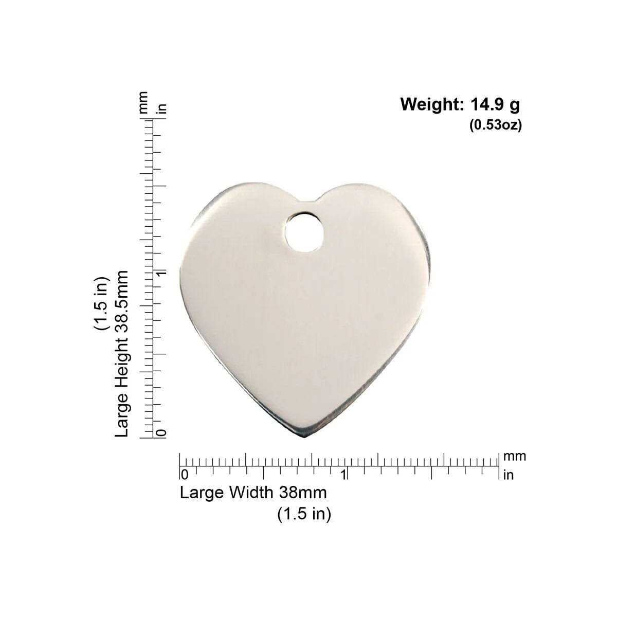 Heart Pet ID Dog Tags E321331