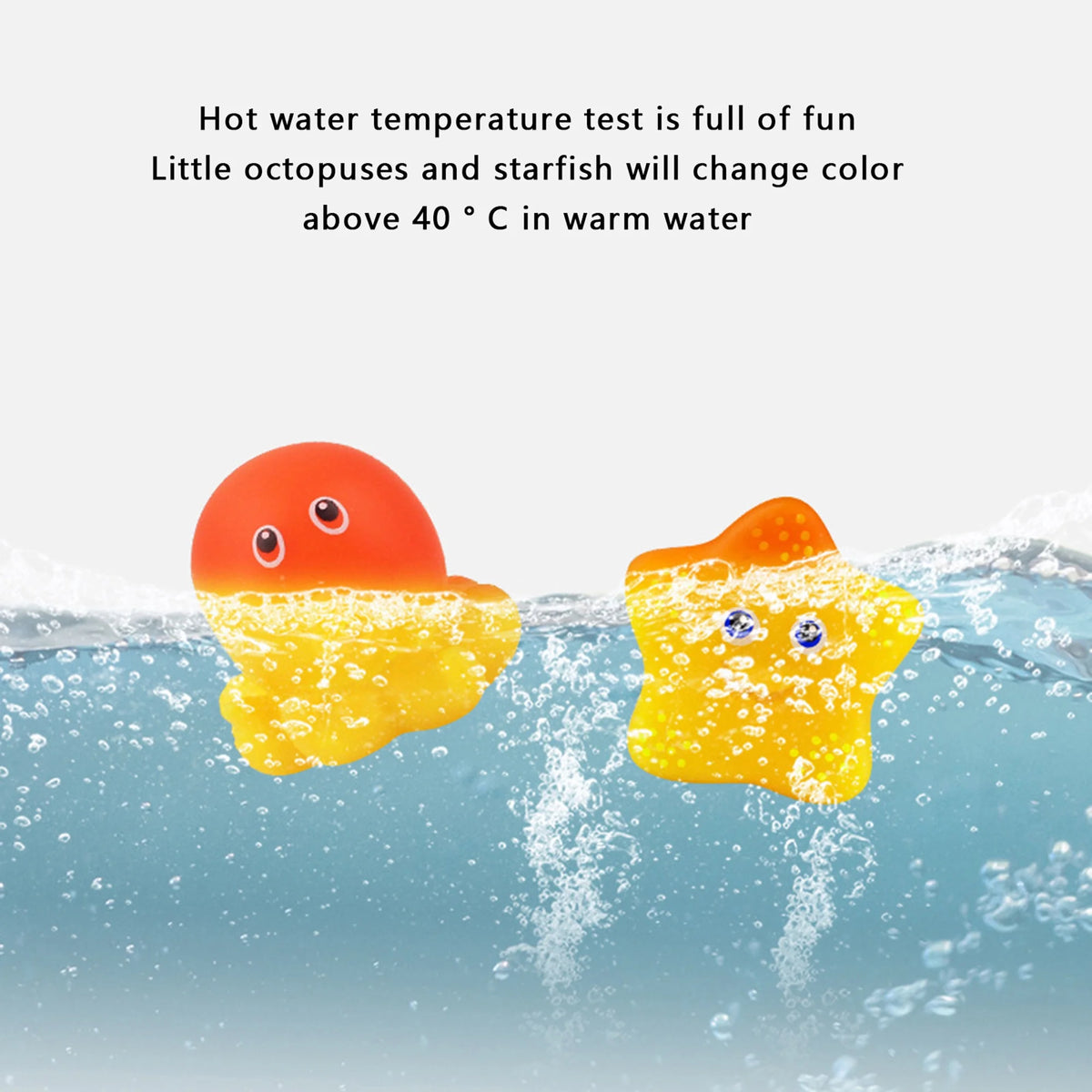 Color Changing Floating Baby Bath Toys with Net N4216