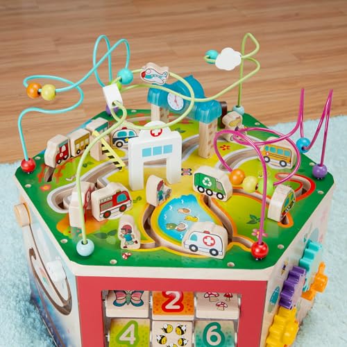Wooden Activity Cube E5703