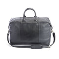 Leather Weekender Duffel Bag - Black F93262