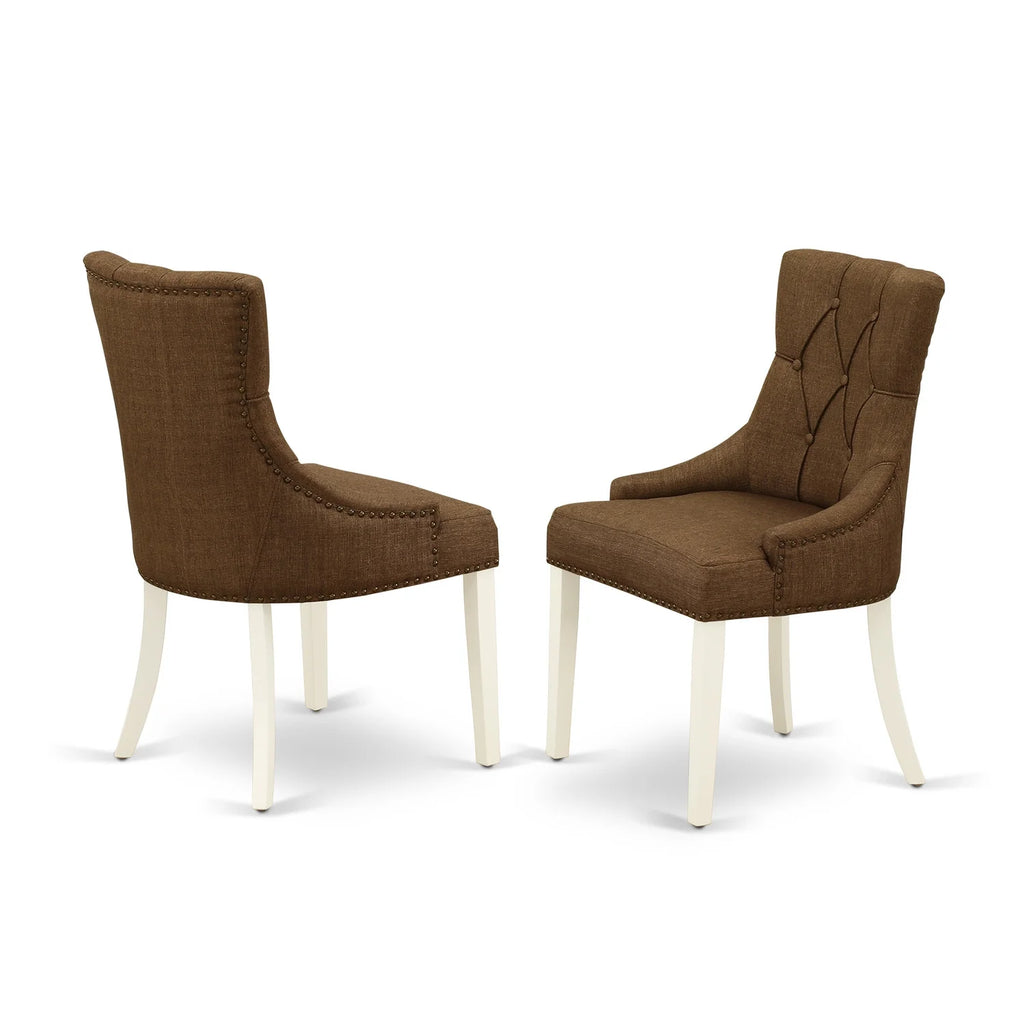 3Pc Round Dining Table and Two Parson Chairs S436797