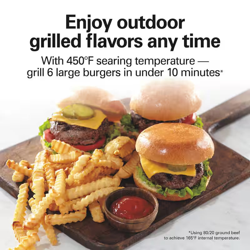 6-Slice Stainless Steel Air Fry Oven with Grill G650338