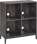 Brown Ash Record Storage Cube Bookcase F787