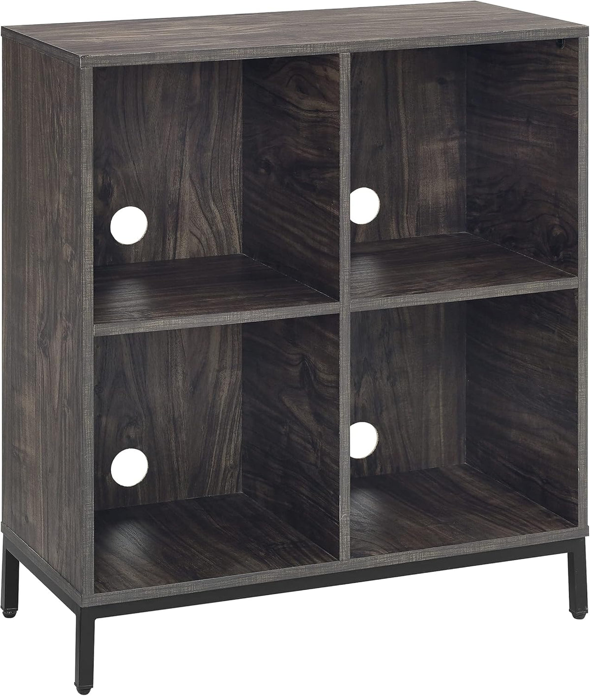 Brown Ash Record Storage Cube Bookcase F787