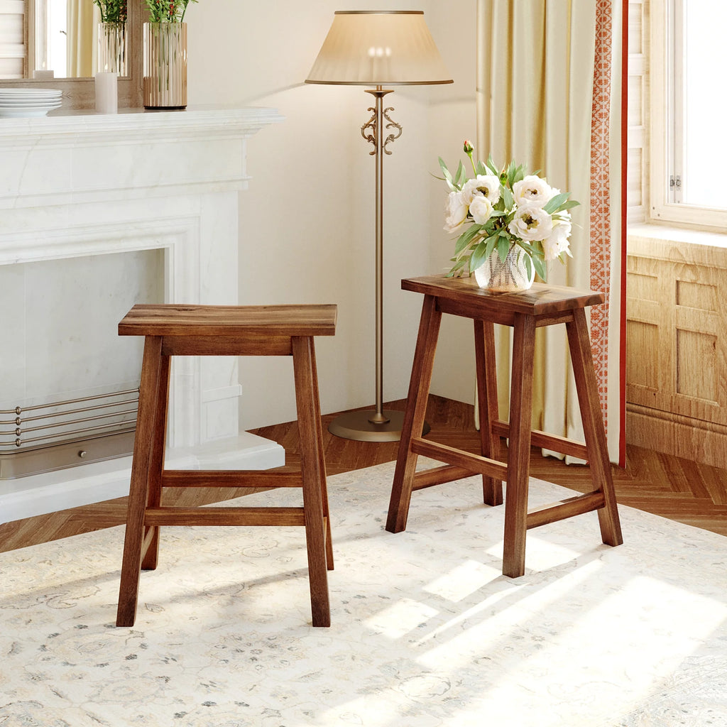 Solid Wood 3-piece Kitchen Island Set with 2 Seatings H739
