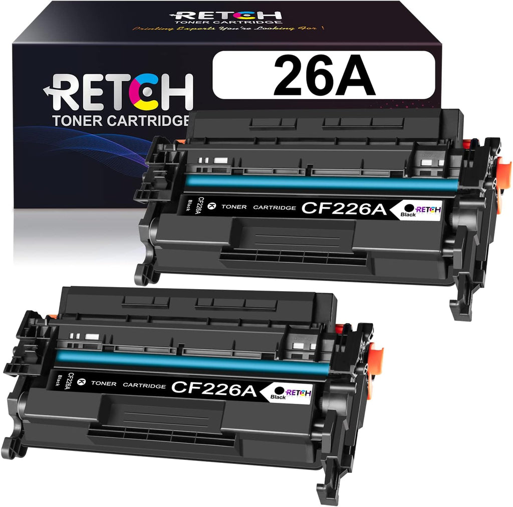 Black Toner Cartridges for HP 26A CF226A 26X CF226X (4 Pack) D8358