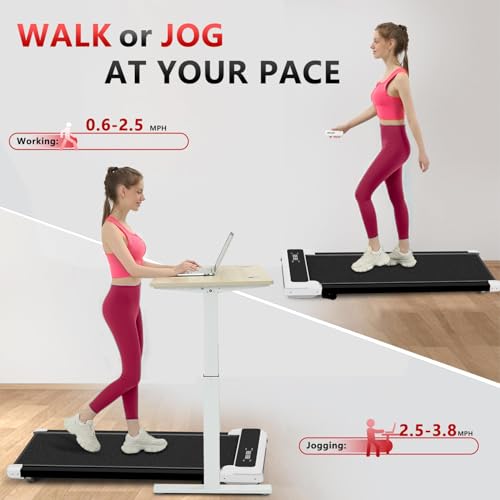 3-in-1 Walking Pad with Incline, 2.5 HP Under Desk Treadmill, 265 LBS Compact Treadmill with LED Display D121766
