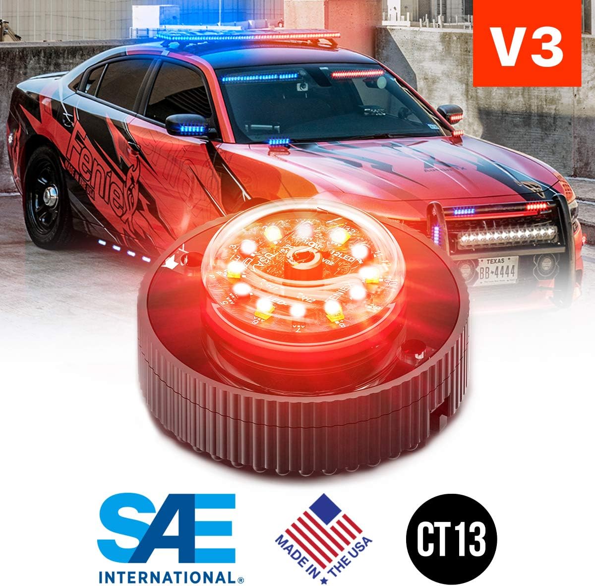 Amber/White LED Hide-A-Way Q7770