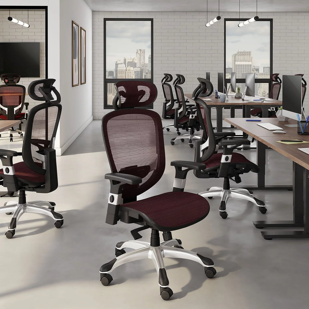 Mesh Task Chair Red L1853