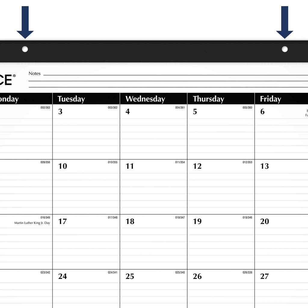 2024 Monthly Desk Pad Calendar 21 3/4 x 17 I36844