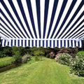 Blue/White Patio Awning Canopy RV Tent J45590