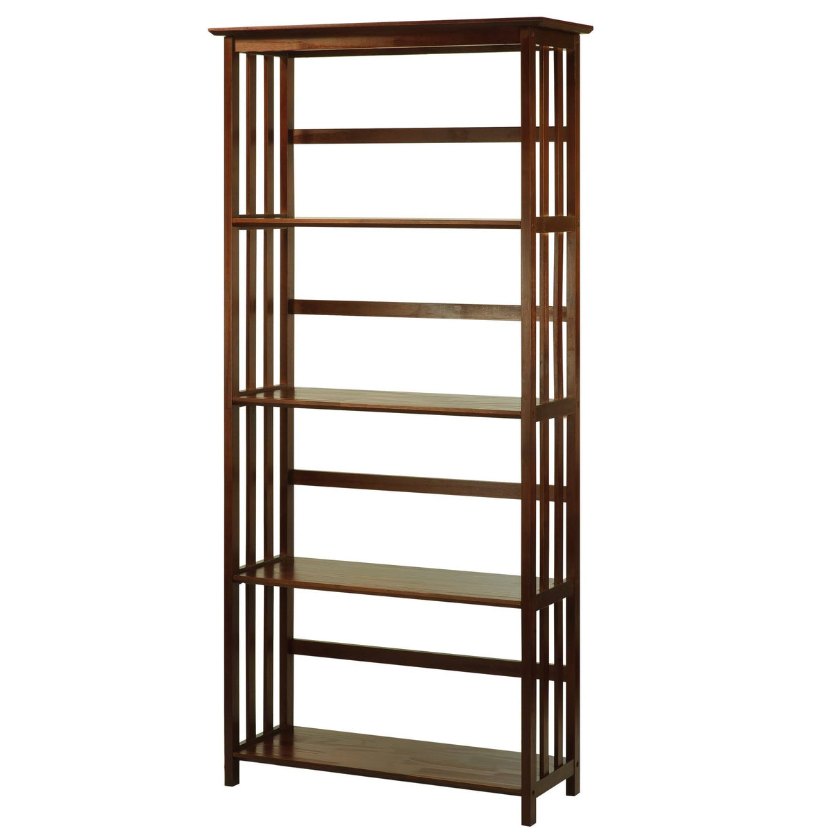 5-Shelf Bookcase, Walnut S836289