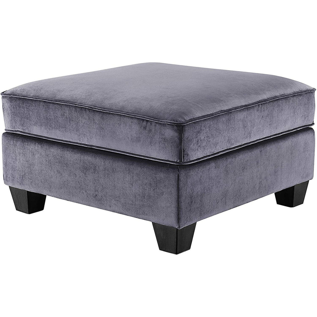 Gray Velvet 6Pc Modular Sectional Sofa T506
