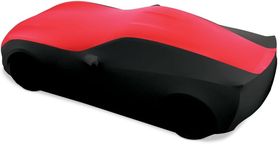 Yellow/Black Stretch Satin Indoor Car Cover Q135